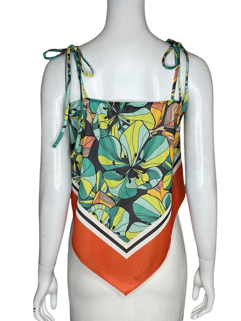 Blusa Zara Estampado Verde - Talla M