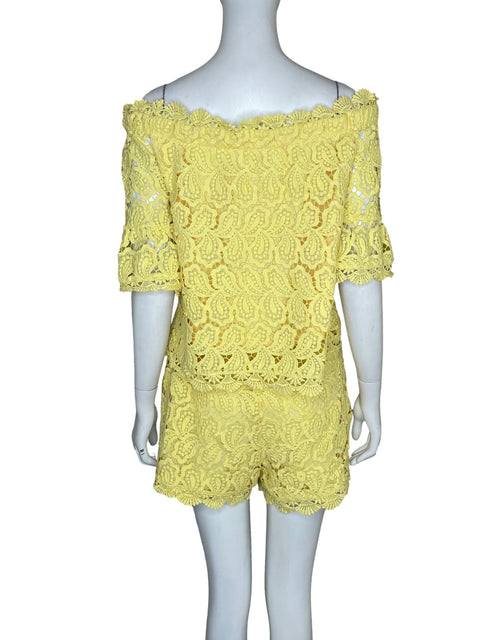 Conjunto Via Vai Troquelado Amarillo - Talla M