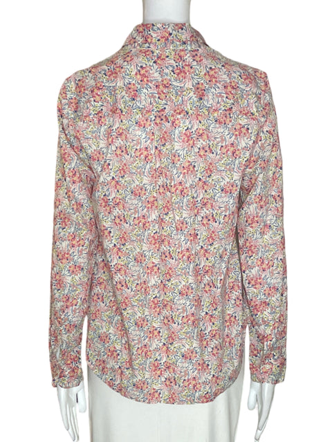 Blusa J.crew Estampado Manga larga Rosado - Talla 8