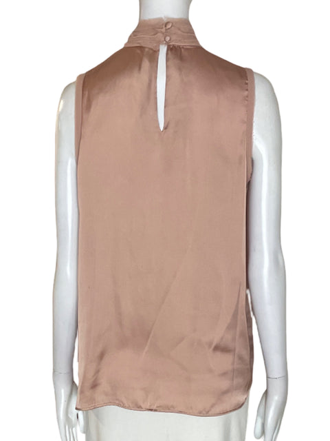 Blusa Zara Satinado Sin mangas Rosado - Talla XS