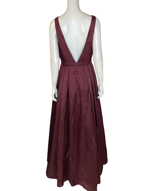 Vestido De Fiesta Tesoro Tps Maxi Plisado Rojo - Talla 10