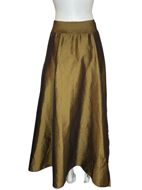 Falda Jaqueline Hernandez Metalizado Verde - Talla L