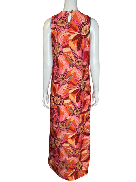 Vestido Aranea Estampado Tropical Naranja - Talla S