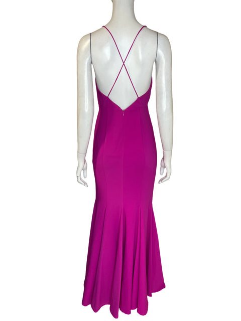 Vestido De Fiesta Aidan Mattox Silueta sirena Morado - Talla 0