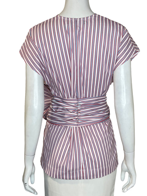 Blusa Sfera Rayas Lazo Rojo - Talla S