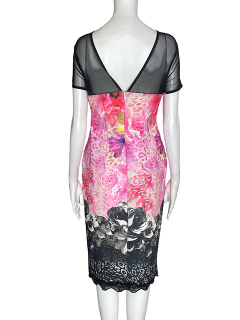 Vestido Cenia Encaje Estampado Rosado - Talla 4