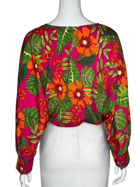 Blusa Dress Forum Estampado Floral Rosado - Talla S
