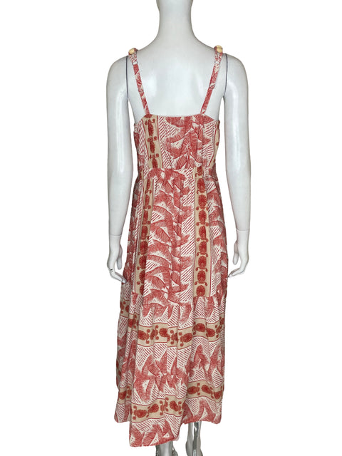 Vestido Tennis Estampando palmeras Naranja - Talla M