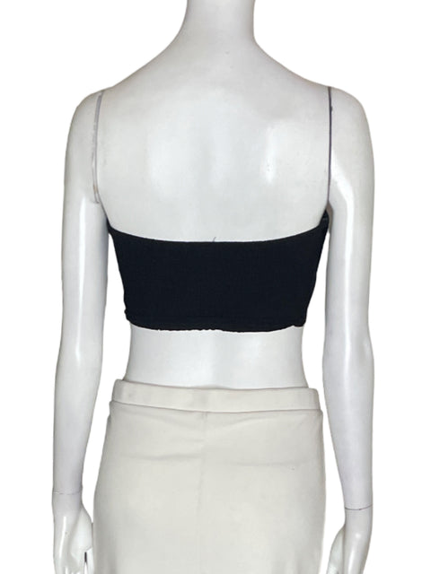 Top Mis Avenue Apliques Top Negro - Talla S