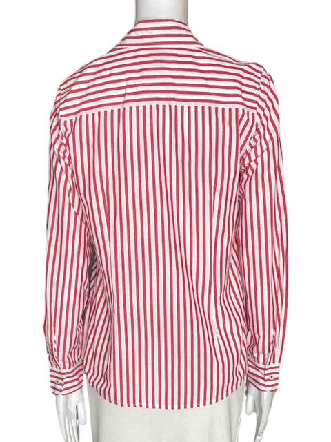 Camisa Tommy Hilfiger de Algodón Rayas Manga larga Rojo - Talla 38