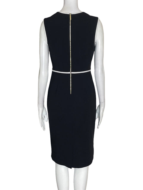 Vestido Calvin Klein Ajustado Sin mangas Negro - Talla S