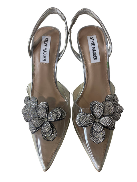 Zapato Steve Madden Destalonado Punta cerrada Plateado - Talla 7.5