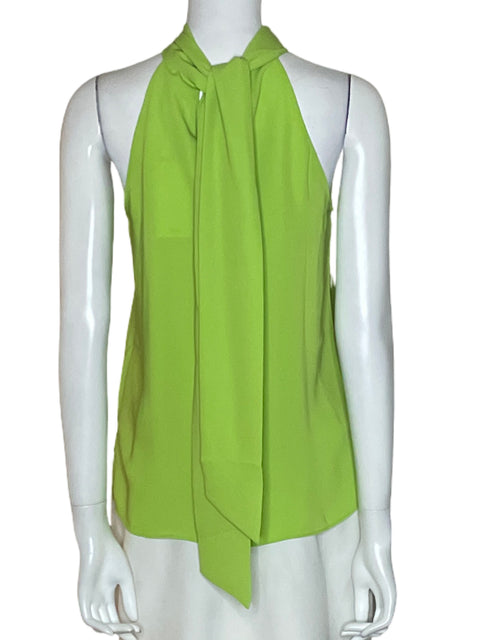 Blusa Mango Halter Liso Verde - Talla S