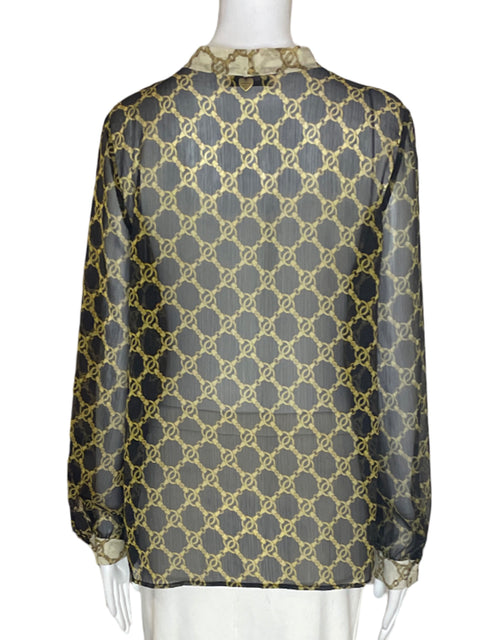 Blusa Twinset Transparente Manga larga Amarillo - Talla 42