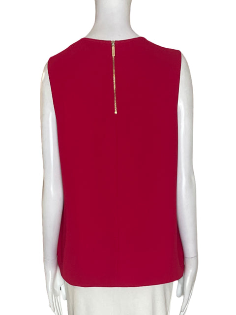 Blusa Ted Baker Sin mangas Liso Rojo - Talla S