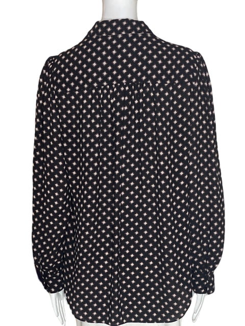 Blusa Kate Spade Estampado Manga larga Negro - Talla L