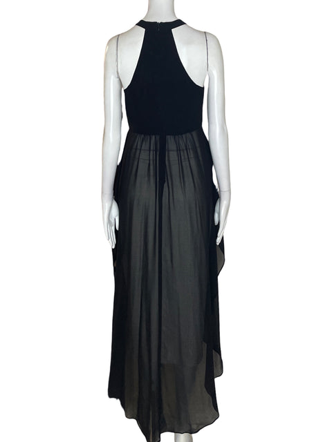 Blusa Mustard Seed Ruchas Halter Negro - Talla S