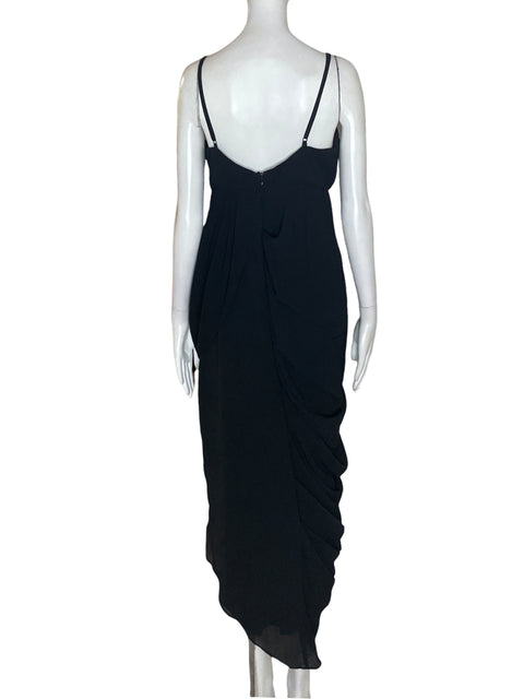 Vestido Do+be Tiras Asimétrico Negro - Talla L