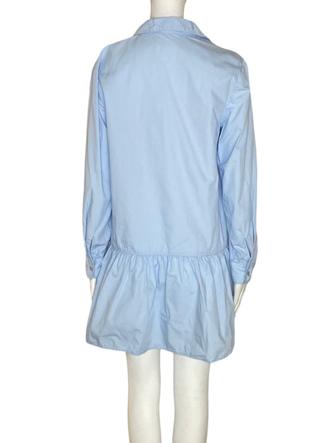 Vestido Tesoro TPS Algodón Manga larga Vuelos Azul - Talla L