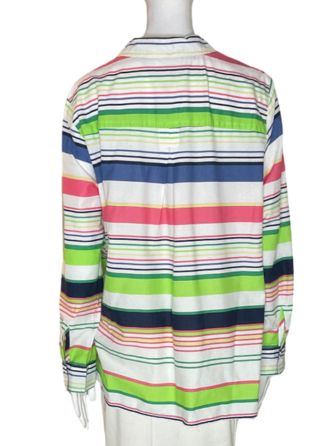 Blusa Tommy Hilfiger Rayas Manga larga Verde - Talla XXL