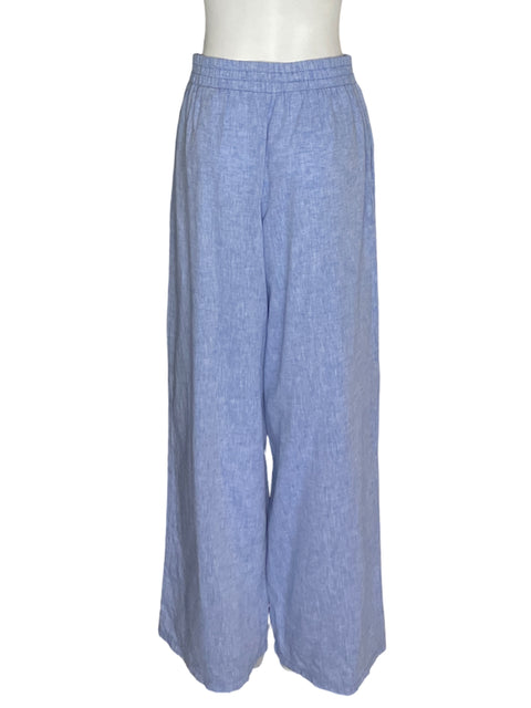 Pantalón Zara Recto Palazo Azul - Talla M