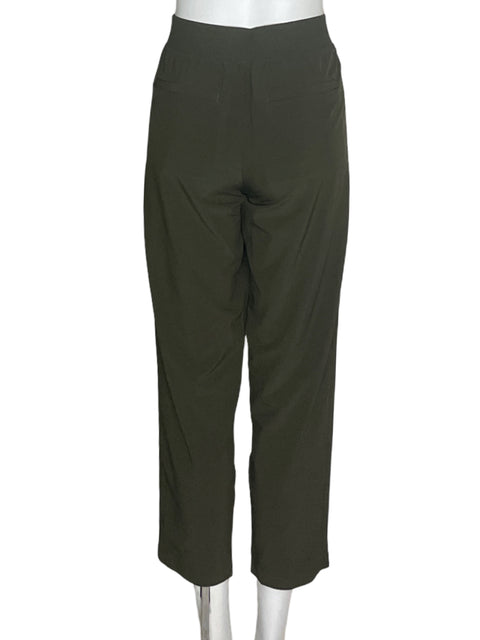 Pantalón Athleta Ajustado Elastico Verde - Talla 6