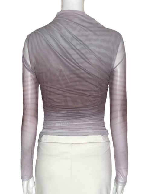 Blusa Commense Manga larga Ajustado Morado - Talla S