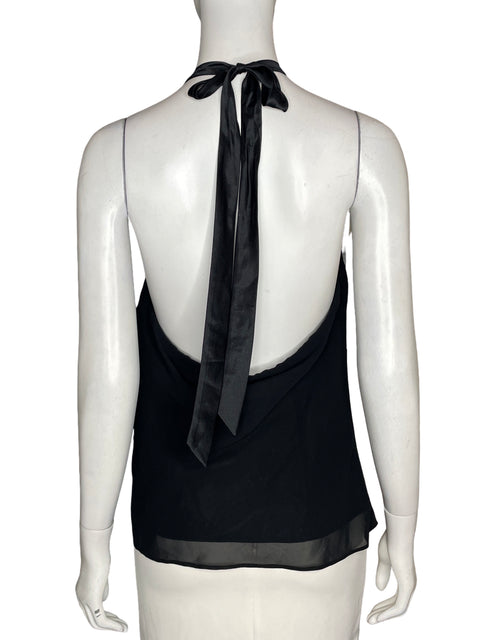 Blusa Liz Claiborne Drapeado Negro - Talla 8