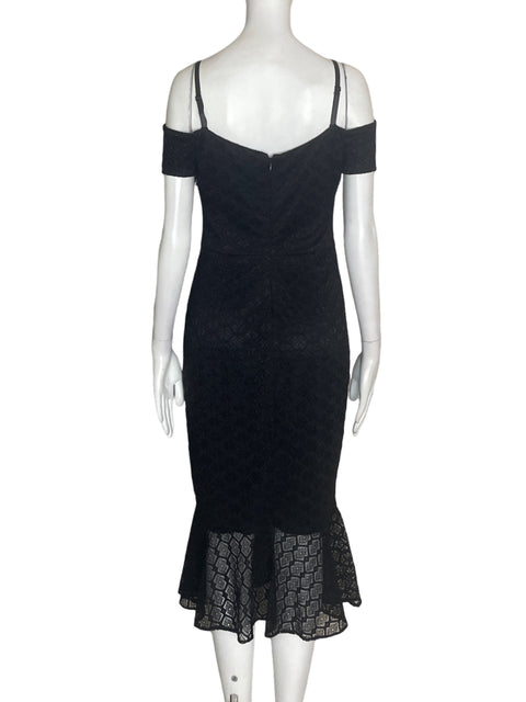 Vestido Guess Estampado Floral Negro - Talla 4