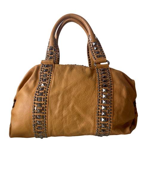 Cartera Pedro Rogado Liso Tachuela Marrón - Talla U