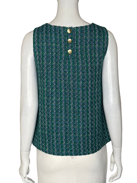 Blusa J.crew Sin mangas Cuello redondo Verde - Talla S