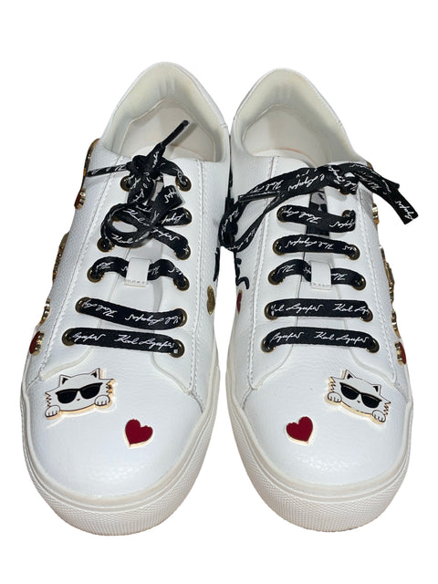 Zapatilla Karl Lagerfeld Care Pins Lace Blanco - Talla 8.5