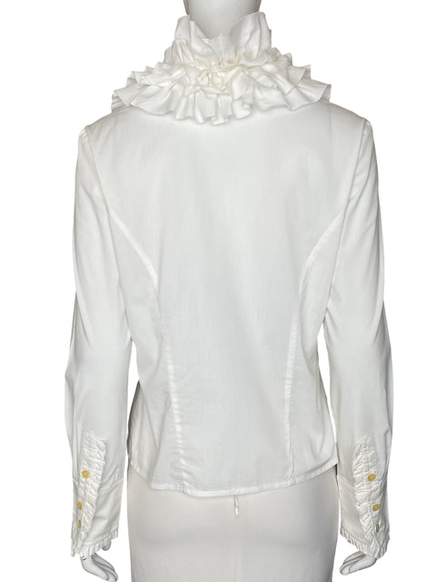 Blusa Javier Simorra Vuelos Manga larga Blanco - Talla 6