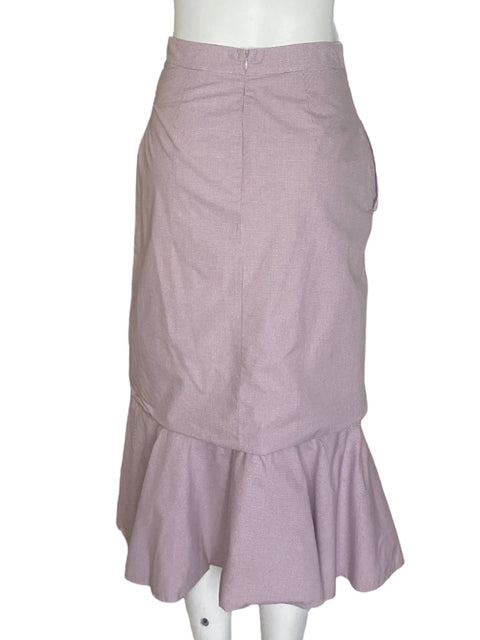 Falda Current Air Midi Ruchas Rosado - Talla S