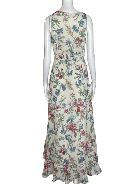 Vestido Dress Forum Estampado Ruchas Verde - Talla S