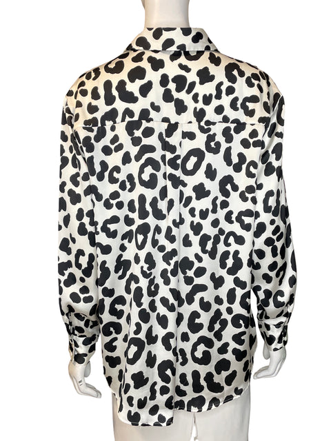 Blusa Zara Manga larga Satinado Blanco - Talla M
