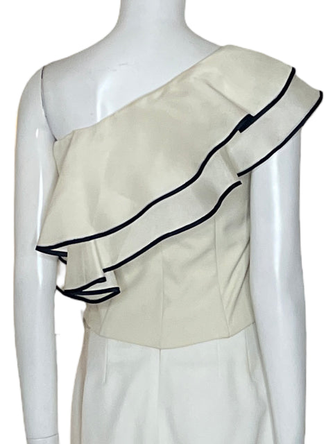 Top Andrés Otalora Vuelos O Shoulder Blanco - Talla 10