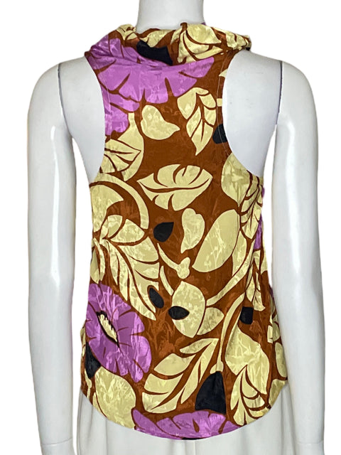 Top Padova Floral Halter Amarillo - Talla S