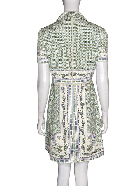 Vestido Tory Burch de Algodón Midi Estampado Verde - Talla 6