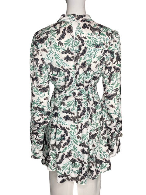 Blusa Saloni Ivory menagerie Verde - Talla 6