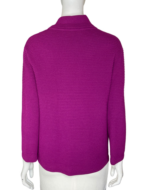 Abrigo Jones New York Signature Manga larga Punto Morado - Talla S