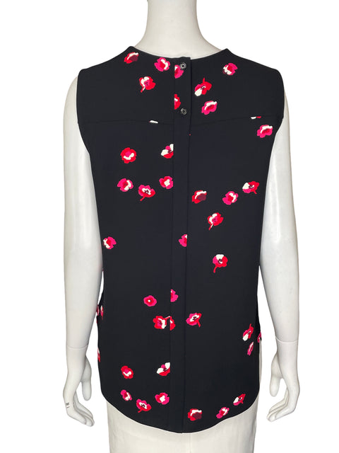 Blusa Kate Spade Estampado Floral Negro - Talla 8