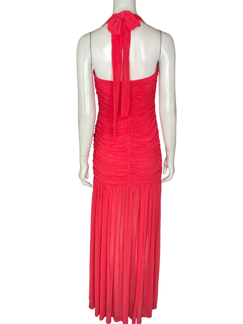 Vestido Luxxel Maxi Drapeado Naranja - Talla L