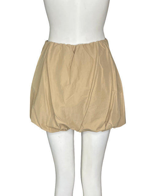 Falda Zara Mini Globo Beige - Talla S