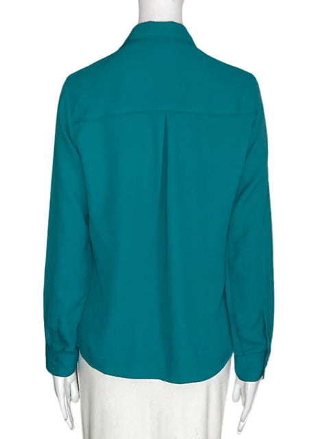 Blusa Express Manga larga Liso Verde - Talla S