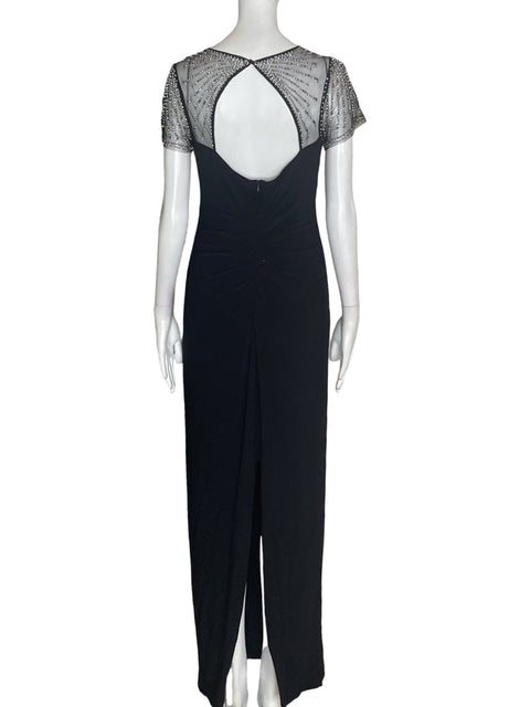 Vestido Betsy & Adan Liso Manga corta Negro - Talla 6