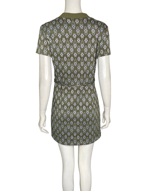 Vestido Zara Estampado Floral Verde - Talla S