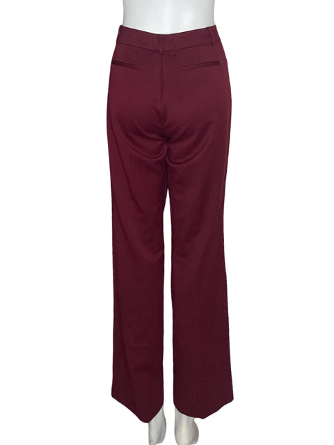 Pantalón Anne Klein Recto Wide-leg Rojo - Talla L