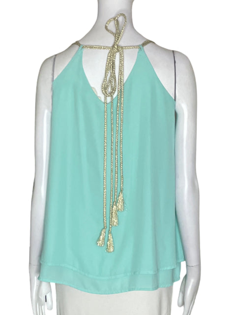 Blusa Freeway Tiras Suelto Verde - Talla S