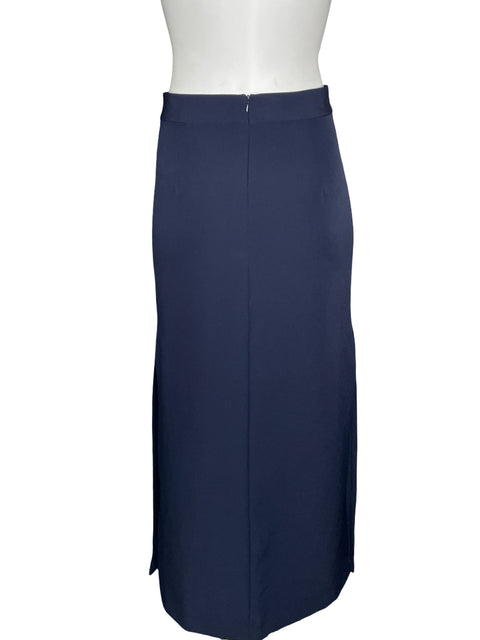 Falda Zara Midi Pliegues Azul - Talla XS